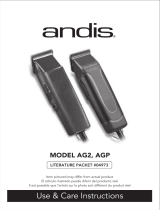 Andis AG2 Guia de usuario