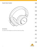 Behringer BH480NC Hi-Fi Bluetooth Headphones Guia rápido