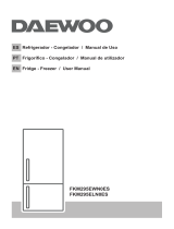 Daewoo FKM295ELN0ES Combi Fridge Freezer Manual do usuário