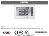 DSC HS2TCHP Touch Screen Alarm Keypad Manual do usuário
