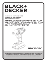 BLACK DECKER BDCI20BC 20V Max Impact Driver Manual do usuário