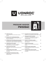 Vonroc PW509AC Pressure Washer Manual do usuário