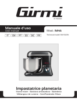 Girmi IM46 Planetary Mixer Manual do usuário