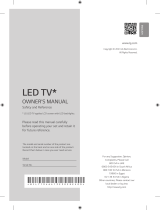 LG 86QNED816RA Manual do proprietário