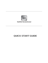 SanDisk extreme portable ssd SecureAccess Manual do proprietário