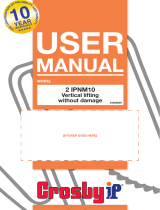 CrosbyIP 2 IPNM10 Lifting Clamp Manual do usuário