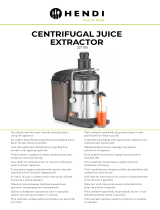 Hendi 221105 Centrifugal Juice Extractor Manual do usuário