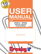 CrosbyIP IPGN10 IPGNS Lifting Clamp Manual do usuário