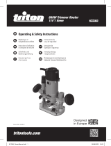 Triton 880W Trimmer Router 1/4 Inch/ 8mm Manual do usuário