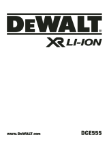 DeWalt DCE555N-XJ 18V Li-Ion XR Brushless Electric Drywall Cut-out Tool Manual do usuário