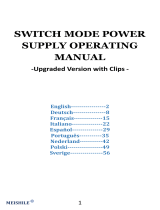 MEISHILE 12V 30A 360W DC Switching Power Supply Adapter Manual do usuário