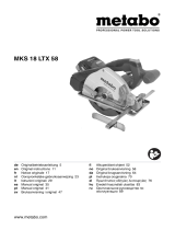 Metabo MKS 18 LTX 58 Cordless Metal Cutting Circular Saw Instruções de operação