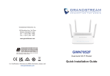 Grandstream GWN7052F  Guia de instalação