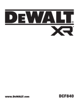 DeWalt DCF840 1-4 in Brushless Cordless Impact Driver Manual do usuário