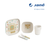 Jan 70232 T59 Melamine Baby Tableware Manual do usuário