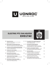 Vonroc EH517AC Electric PTC Fan Heater Manual do usuário