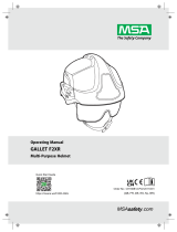 MSA Safety GALLET F2XR Multi-Purpose Fire Helmet Manual do usuário
