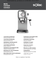 Solac CE4520 Espresso Coffee Maker Manual do usuário