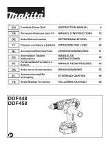 Makita DDF448 Cordless Driver Drill Manual do usuário