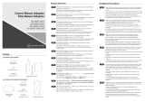 Hanwha Vision SBP-300KM1 Corner Mount Adaptor Pole Mount Adaptor Manual do usuário