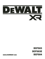 DeWalt DCF503 XR 3 by 8 Inch Open Head Ratchet Manual do usuário
