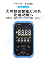 Fnirsi -S1 Handheld Large Screen Digital Display Smart Multimeter Manual do usuário