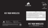 Corsair K57 RGB Wireless Gaming Keyboard Slipstream Wireless Technology Manual do proprietário