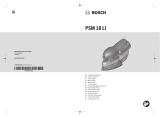 Bosch PSM 18 LI Cordless Multi Sander Manual do usuário