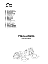 Pontec 3200 PondoGarden Irrigation Pump Manual do usuário