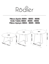 Paris cl Rodler 8004 Side Table Instruções de operação