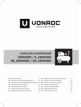 Vonroc CR503DC Cordless Compressor Manual do usuário