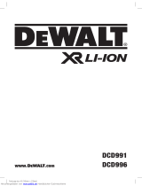 DeWalt DCD991 Cordless Brushless Drill Driver Instruções de operação
