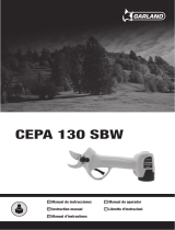 Garland CEPA 130 SBW Battery Pruning Shears Manual do usuário