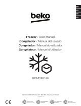 Beko B3RMFNE314W No Frost Vertical Freezer Manual do usuário