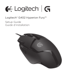 Logitech G402 Hyperion Fury Wireless Mouse Guia de usuario