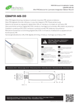 CP Electronics EBMPIR-MB-DD Mini PIR Detector for Luminaire Integration Guia de instalação