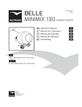 Altrad BELLE MINIMIX 130 Cement Mixer Manual do usuário