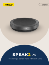 Jabra Speak2 75 UC - Link 380a, Dark Grey Manual do usuário
