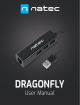 Natec DRAGONFLY Functional Adapter Hub Manual do usuário