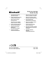 EINHELL TE-CD 18 Li BL Cordless Drill-Screwdriver Manual do usuário