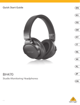 Behringer BH470 Studio Monitoring Headphones Guia de usuario