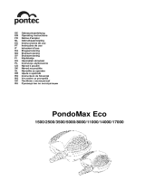 Pontec 2500 PondoMax Eco Pond Pump Manual do usuário