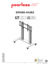 PEERLESS-AV SR598-HUB2 SmartMount Flat Panel Cart Manual do usuário