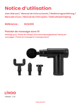 Livoo DOS200 Wireless Massage Gun Manual do usuário