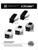 Cloer 261 Waffle Iron Manual do usuário