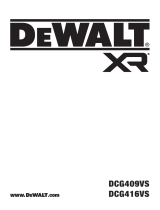 DeWalt DCG409VSNT Manual do usuário