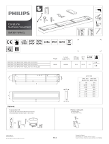 Philips SM136V WIA EL CoreLine Surface Mounted LED Panel Manual do usuário
