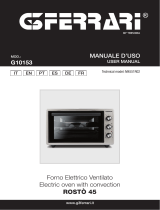 G3FERRARi G10153 ROSTO 45 Electric Oven Manual do usuário