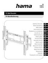 Hama 00 118071 TV Wall Bracket Manual do usuário