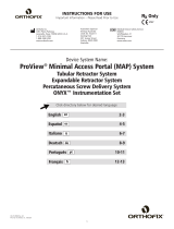 Orthofix AW-70-9906 ProView Minimal Access Portal System Manual do usuário
